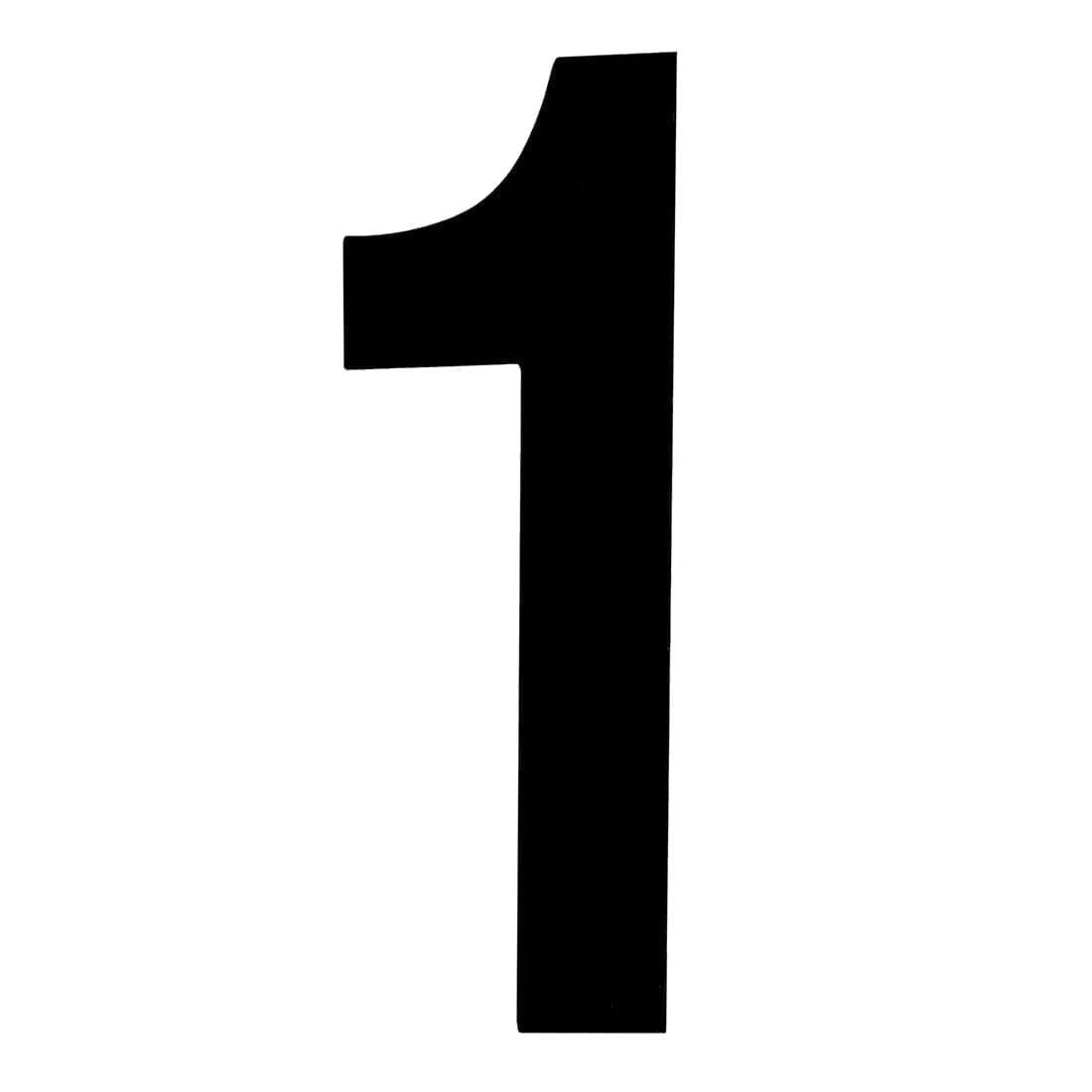 MILES NELSON ENTRANCE DOOR HOUSE NUMBER '0,1,2,3,4,5,6,7,8,9' – CONCEALED FIX 100MM & 155MM MATT BLACK