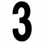 MILES NELSON ENTRANCE DOOR HOUSE NUMBER '0,1,2,3,4,5,6,7,8,9' – CONCEALED FIX 100MM & 155MM MATT BLACK