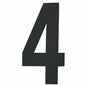 MILES NELSON ENTRANCE DOOR HOUSE NUMBER '0,1,2,3,4,5,6,7,8,9' – CONCEALED FIX 100MM & 155MM MATT BLACK