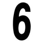 MILES NELSON ENTRANCE DOOR HOUSE NUMBER '0,1,2,3,4,5,6,7,8,9' – CONCEALED FIX 100MM & 155MM MATT BLACK