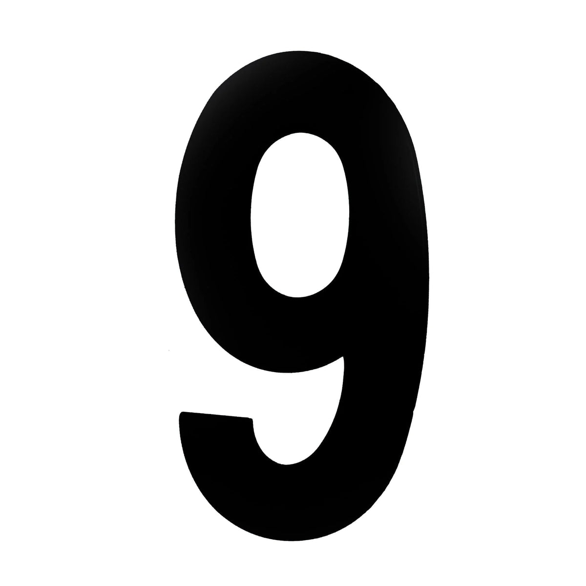 MILES NELSON ENTRANCE DOOR HOUSE NUMBER '0,1,2,3,4,5,6,7,8,9' – CONCEALED FIX 100MM & 155MM MATT BLACK