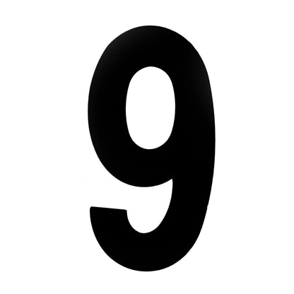 MILES NELSON ENTRANCE DOOR HOUSE NUMBER '0,1,2,3,4,5,6,7,8,9' – CONCEALED FIX 100MM & 155MM MATT BLACK