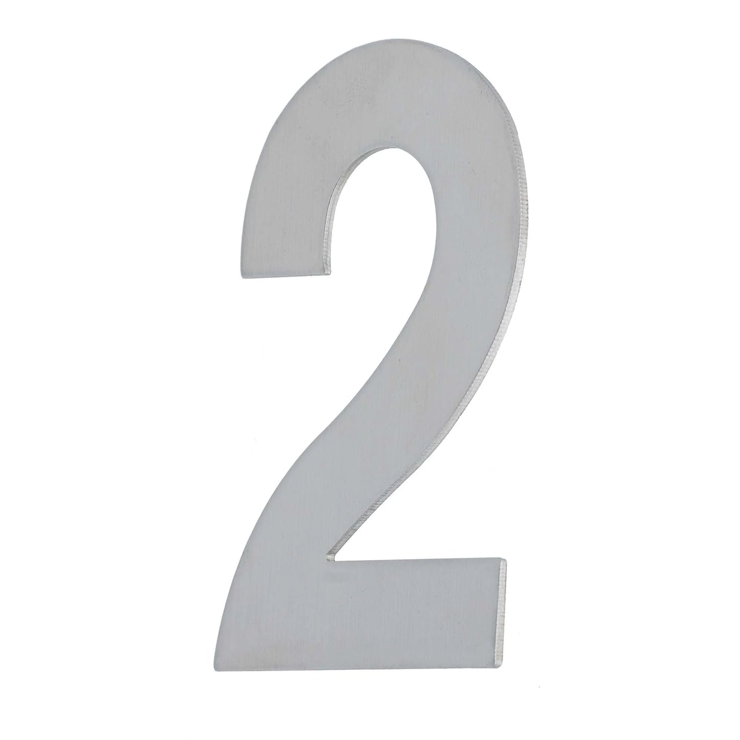 MILES NELSON ENTRANCE DOOR HOUSE NUMBER '0,1,2,3,4,5,6,7,8,9' – STICK ON 155MM STAINLESS STEEL