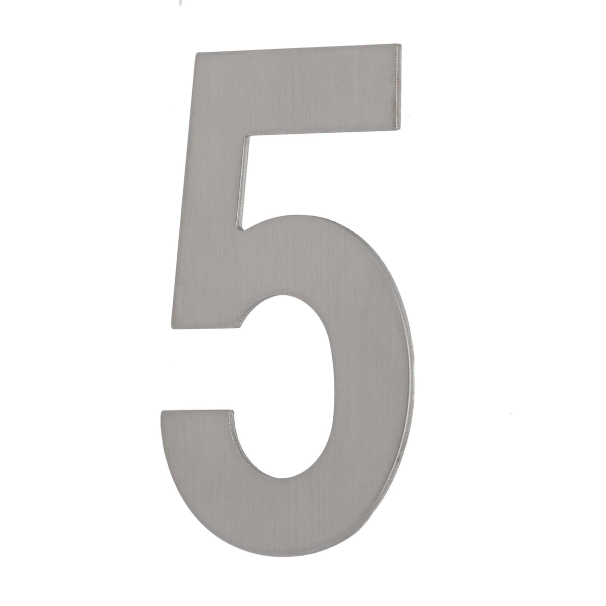 MILES NELSON ENTRANCE DOOR HOUSE NUMBER '0,1,2,3,4,5,6,7,8,9' – STICK ON 155MM STAINLESS STEEL