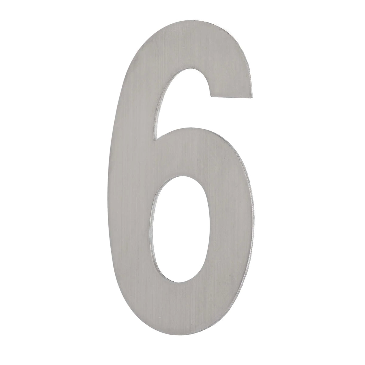 MILES NELSON ENTRANCE DOOR HOUSE NUMBER '0,1,2,3,4,5,6,7,8,9' – STICK ON 155MM STAINLESS STEEL