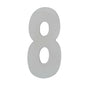 MILES NELSON ENTRANCE DOOR HOUSE NUMBER '0,1,2,3,4,5,6,7,8,9' – STICK ON 155MM STAINLESS STEEL