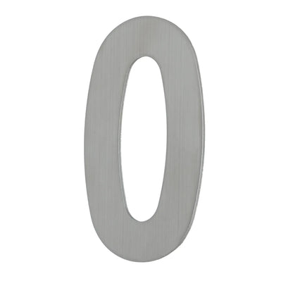 MILES NELSON ENTRANCE DOOR HOUSE NUMBER '0,1,2,3,4,5,6,7,8,9' – STICK ON 155MM STAINLESS STEEL