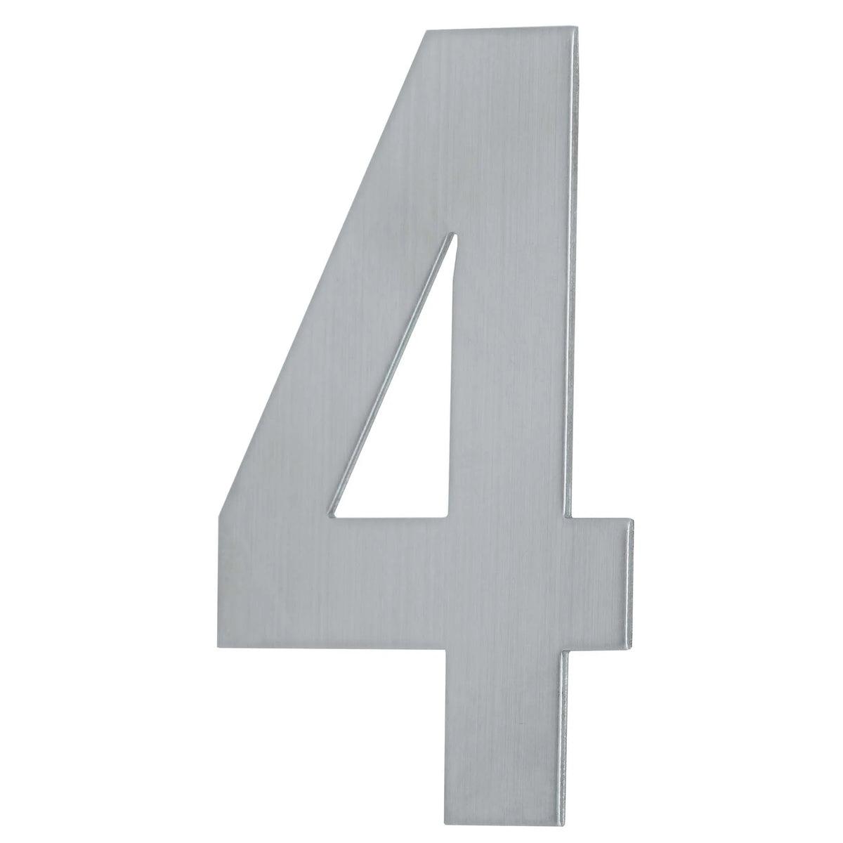 MILES NELSON ENTRANCE DOOR HOUSE NUMBER '0,1,2,3,4,5,6,7,8,9' – STICK ON 155MM STAINLESS STEEL
