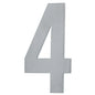 MILES NELSON ENTRANCE DOOR HOUSE NUMBER '0,1,2,3,4,5,6,7,8,9' – STICK ON 155MM STAINLESS STEEL
