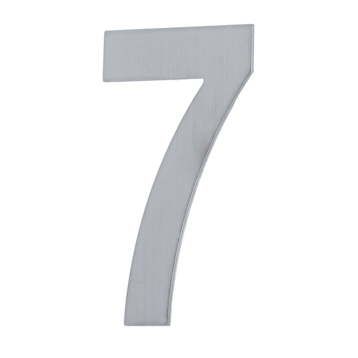 MILES NELSON ENTRANCE DOOR HOUSE NUMBER '0,1,2,3,4,5,6,7,8,9' – STICK ON 155MM STAINLESS STEEL