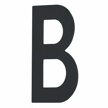 MILES NELSON ENTRANCE DOOR HOUSE LETTER 'A,B,C,D,E' – CONCEALED FIX 100MM STAINLESS STEEL & 'A,B'- STEEL BLACK