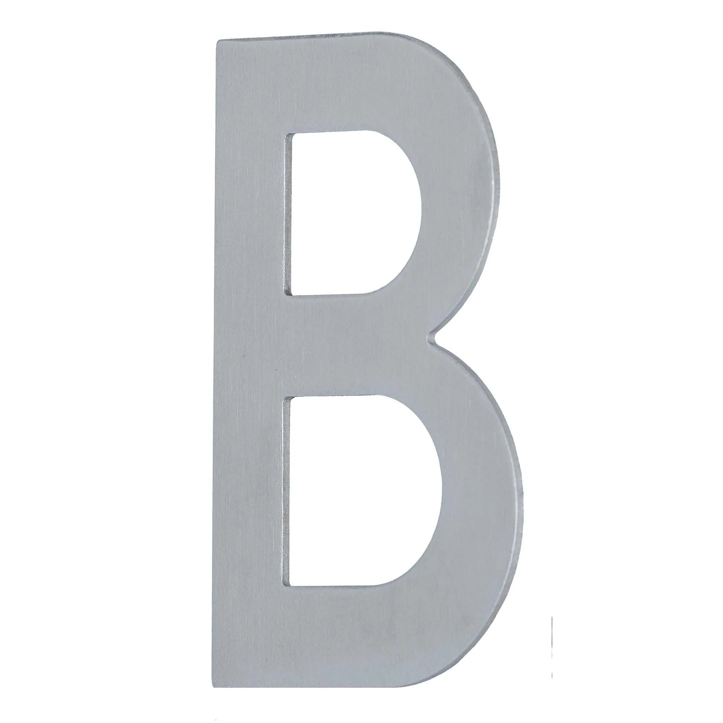 MILES NELSON ENTRANCE DOOR HOUSE LETTER 'A,B,C,D,E' – CONCEALED FIX 100MM STAINLESS STEEL & 'A,B'- STEEL BLACK
