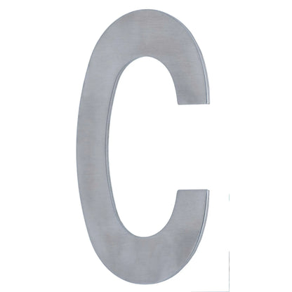 MILES NELSON ENTRANCE DOOR HOUSE LETTER 'A,B,C,D,E' – CONCEALED FIX 100MM STAINLESS STEEL & 'A,B'- STEEL BLACK