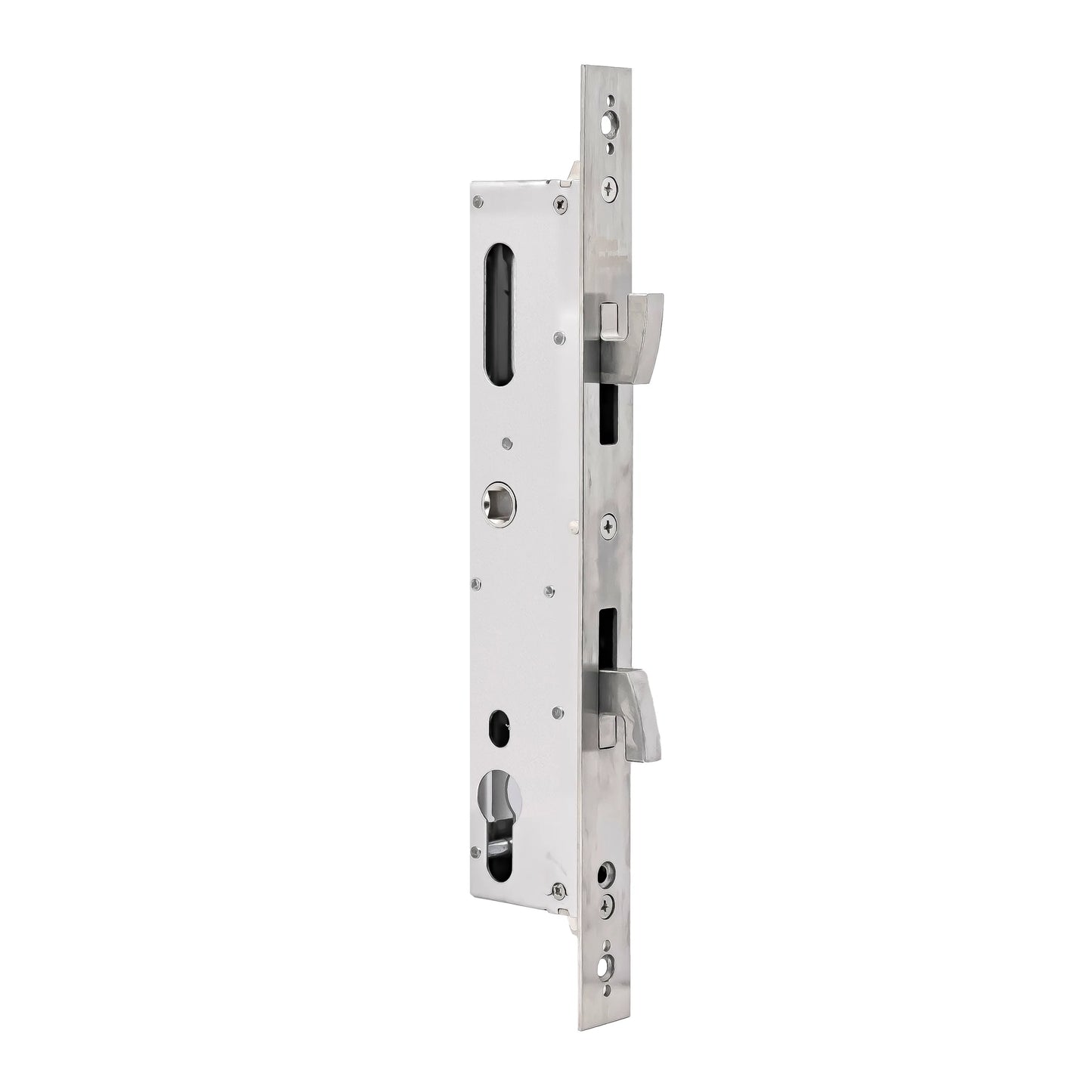 MILES NELSON COMMERCIAL D-LOCK DIGITAL BRUSHED STAINLESS AND MATT BLACK  WITH 35MM BACKSET / SLIDING DOOR MORTICE LOCK