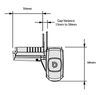 D&D Technologies DD TECH MAGNALATCH TOP PULL SERIES W/TRUCLOSE HINGE