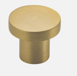 Iver Osaka Cupboard Knob P28 x D32mm  - Available in 6 colours : Signature Brass ,Matt Black ,Polished Chrome ,Brushed Chrome ,Satin Nickel & Brushed Brass