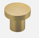 Iver Osaka Cupboard Knob P30 x D38mm  - Available in 6 colours : Signature Brass ,Matt Black ,Polished Chrome ,Brushed Chrome ,Satin Nickel & Brushed Brass