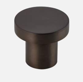Iver Osaka Cupboard Knob P28 x D32mm  - Available in 6 colours : Signature Brass ,Matt Black ,Polished Chrome ,Brushed Chrome ,Satin Nickel & Brushed Brass