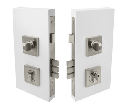 Windsor Premium NZ Pull Handle Double Turn Lock Square 60mm Available in 6 Colours