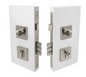 Windsor Premium NZ Pull Handle Double Turn Lock Square 60mm Available in 6 Colours