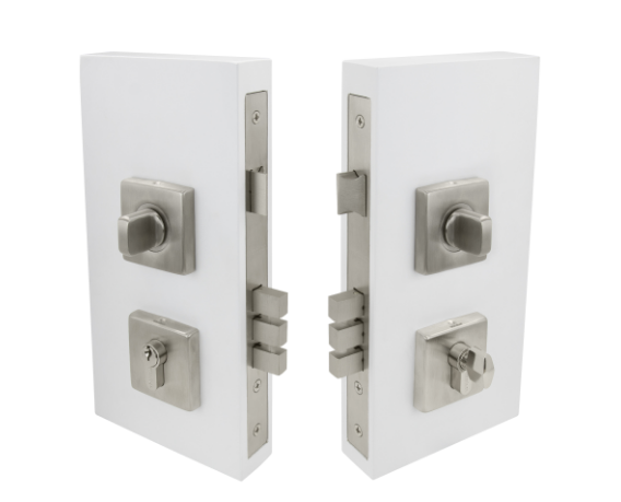 Windsor Premium NZ Pull Handle Double Turn Lock Square 60mm Available in 6 Colours