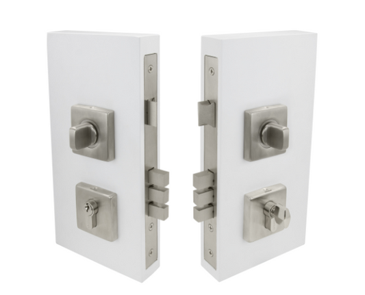 Windsor Premium NZ Pull Handle Double Turn Lock Square 60mm Available in 6 Colours