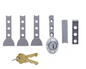 Carbine Australia Sliding Window Vent Lock With C4 Cylinders White ,Silver & Black