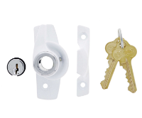 Carbine Australia Sash Window Vent Lock With C4 Cylinders Available in 4 Colours : White ,Silver ,Brown & Black