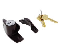 Carbine Australia Sash Window Vent Lock With C4 Cylinders Available in 4 Colours : White ,Silver ,Brown & Black