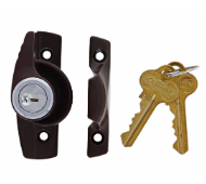 Carbine Australia Sash Window Vent Lock With C4 Cylinders Available in 4 Colours : White ,Silver ,Brown & Black