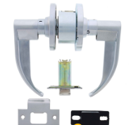 Carbine Australia Dummy Set - Outside free always -  Inside free always  60/70mm Backset Brushed Chrome Available in Dummy ,Passage ,Privacy Set