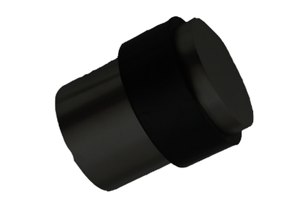ASSA ABLOY LOCKWOOD FLOOR MOUNT DOOR STOP 30MM  STAINLESS STEEL & MATT BLACK