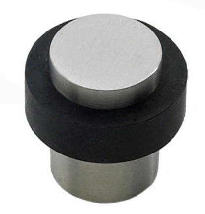 ASSA ABLOY LOCKWOOD FLOOR MOUNT DOOR STOP 30MM  STAINLESS STEEL & MATT BLACK