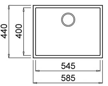 BURNS & FERALL ELLECI KERTEK+ CRISP WHITE 400 x 400 ,500 x 400 & 540 x 400 UNDERMOUNT SINK