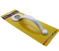 Carbine Australia Pull Handle for Rim Cylinder 325mm x 54mm Hole Diam - No Exposed Fixings Satin Chrome
