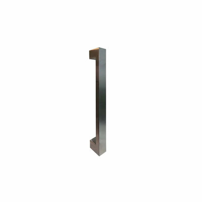 MILES NELSON ENTRANCE DOOR M1 SQUARE DOOR PULL 316SS MARINE GRADE STAINLESS STEEL AND BLACK FINISH 300,450,600,900,1200MM (BACK TO BACK PAIR)