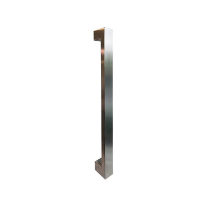 MILES NELSON ENTRANCE DOOR M1 SQUARE DOOR PULL 316SS MARINE GRADE STAINLESS STEEL AND BLACK FINISH 300,450,600,900,1200MM (BACK TO BACK PAIR)