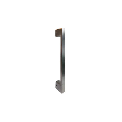 MILES NELSON ENTRANCE DOOR M2 SQUARE DOOR PULL 316SS MARINE GRADE STAINLESS STEEL AND BLACK FINISH 300,450,600,900MM (BACK TO BACK PAIR)