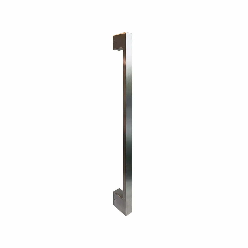MILES NELSON ENTRANCE DOOR M2 SQUARE DOOR PULL 316SS MARINE GRADE STAINLESS STEEL AND BLACK FINISH 300,450,600,900MM (BACK TO BACK PAIR)
