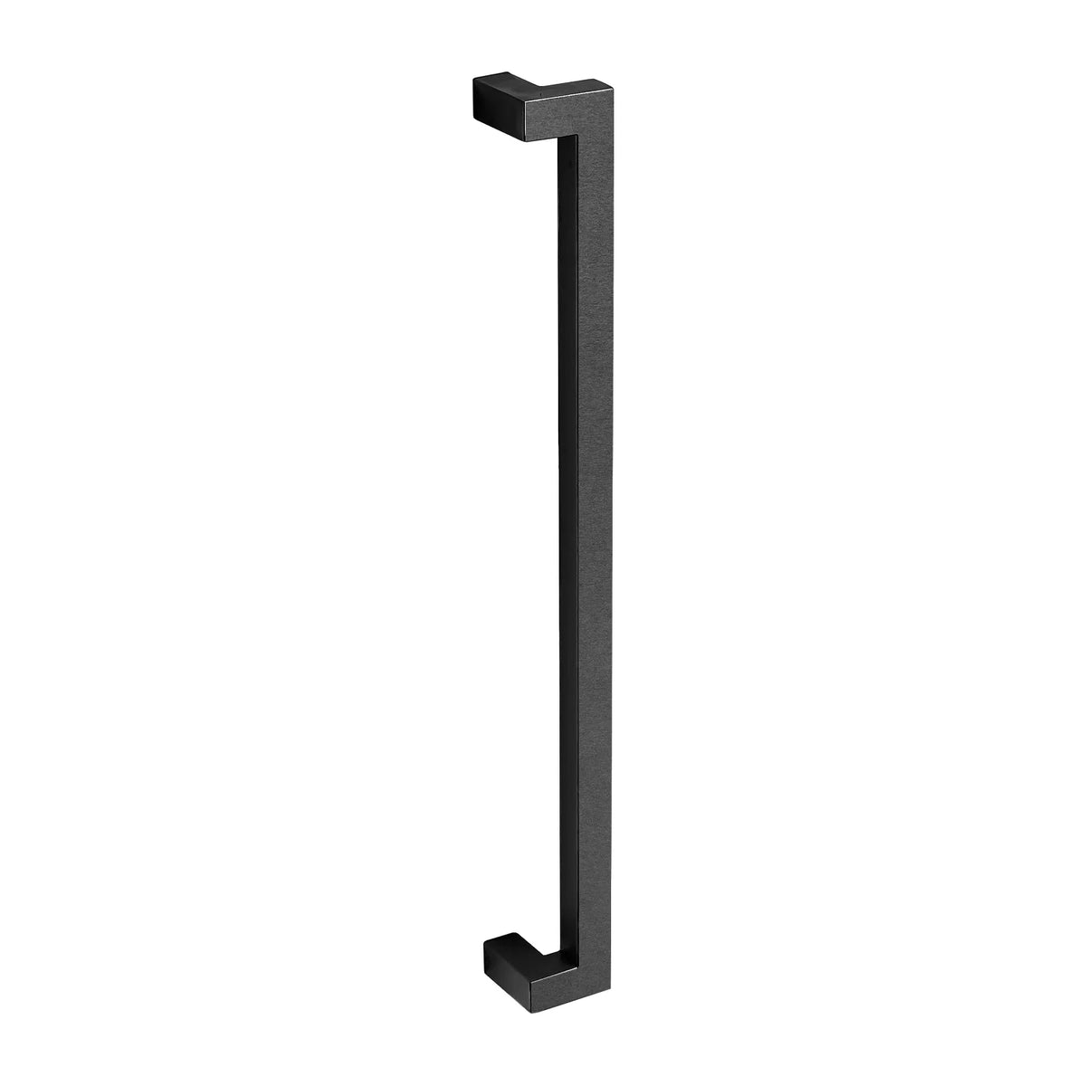 MILES NELSON ENTRANCE DOOR M3 OFFSET DOOR PULL 316SS MARINE GRADE STAINLESS STEEL  AND BLACK POWDERCOAT FINISH 600MM (BACK TO BACK PAIR)