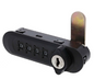 Carbine Australia Locker Lock Mechanical Combination - key Override Removable Cylinder Black  - Handed Left