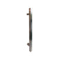 MILES NELSON ENTRANCE DOOR M3 SQUARE DOOR PULL 316SS MARINE GRADE STAINLESS STEEL AND BLACK FINISH 450,600MM (BACK TO BACK PAIR)