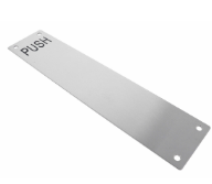 Carbine Australia Push Plate - Engraved & UnEngraved 300 x 65mm ,300 x 75mm & 300 x 100mm Stainless Steel