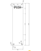 Carbine Australia Push Plate - Engraved & UnEngraved 300 x 65mm ,300 x 75mm & 300 x 100mm Stainless Steel