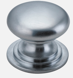 Iver Sarlat Cupboard Knob P27 x D32mm  - Available in 9 colours : Polished Brass ,Signature Brass ,Matt Black ,Polished Chrome ,Brushed Chrome ,Distressed Nickel ,Polished Nickel ,Satin Nickel & Brushed Brass