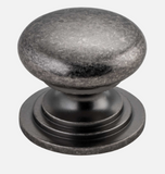 Iver Sarlat Cupboard Knob P27 x D32mm  - Available in 9 colours : Polished Brass ,Signature Brass ,Matt Black ,Polished Chrome ,Brushed Chrome ,Distressed Nickel ,Polished Nickel ,Satin Nickel & Brushed Brass