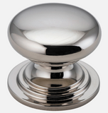 Iver Sarlat Cupboard Knob P32 x D38mm - Available in 9 colours : Polished Brass ,Signature Brass ,Matt Black ,Polished Chrome ,Brushed Chrome ,Distressed Nickel ,Polished Nickel ,Satin Nickel & Brushed Brass