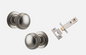 Iver Paddington Door Knob 0219 Round Rose Satin Nickel - Passage kit ,Privacy kit & Entrance Kit (Dual Function 5 pin and Key Thumb 6 Pin)