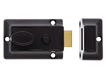 Carbine Australia Night Latch With Snib - Less Cylinder Zinc diecast Body -Silver & Brown