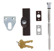 Carbine Australia Patio Bolt With C4 Wafer Type Cylinders Available in 4 Colours : White ,Silver ,Brown & Black
